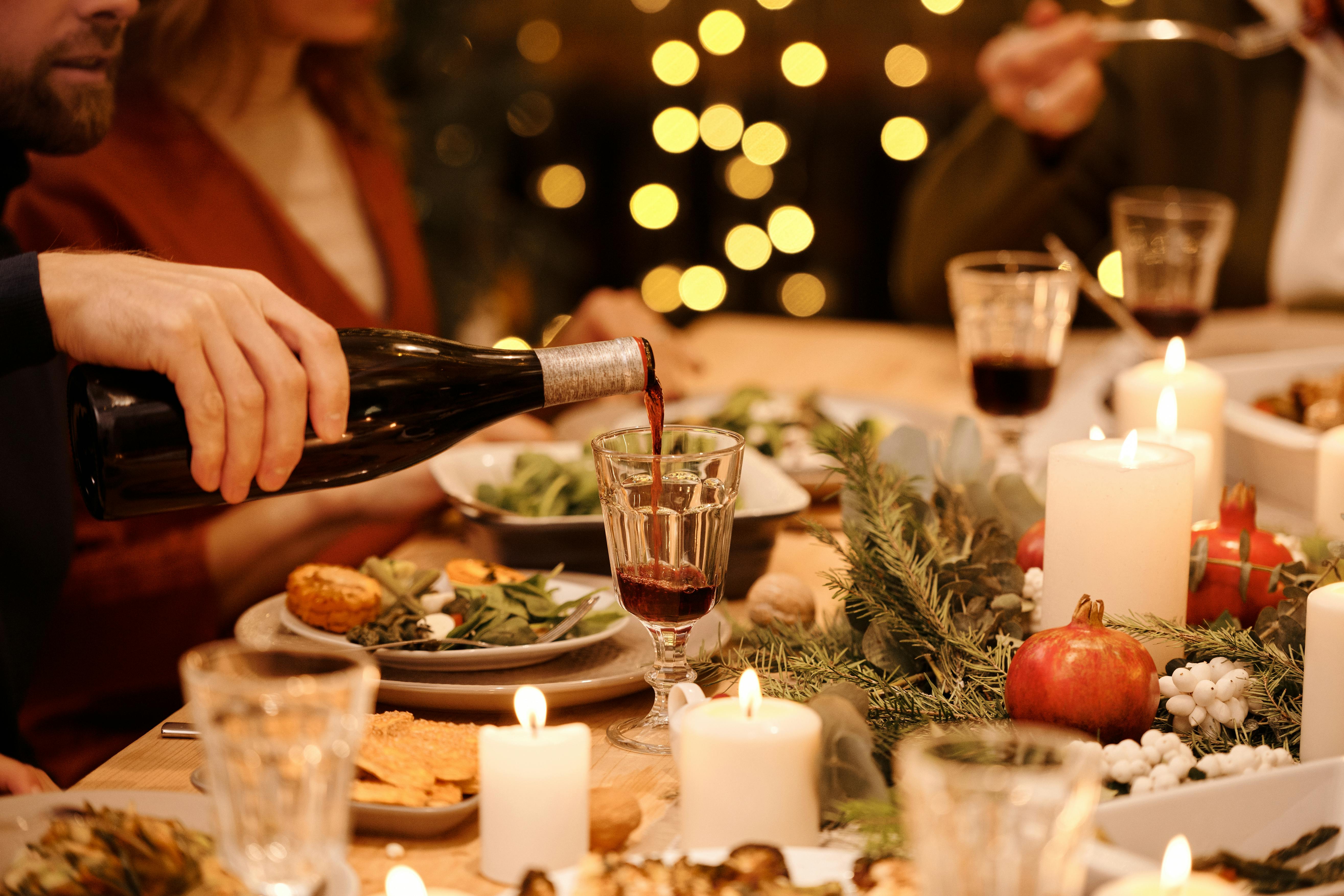 Festive event setup at Cardiff Holland House